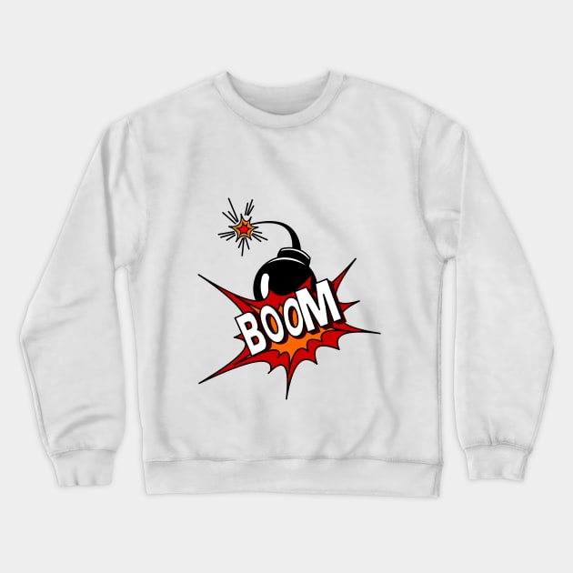 Boom Crewneck Sweatshirt by kreativesrk